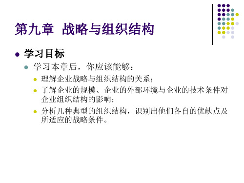 战略与组织结构PPT课件