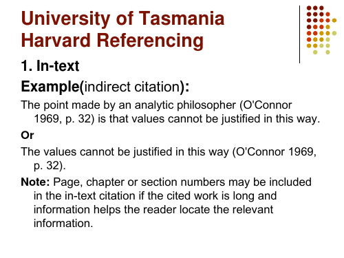 Harvard Referencing 和 中文的文献引用