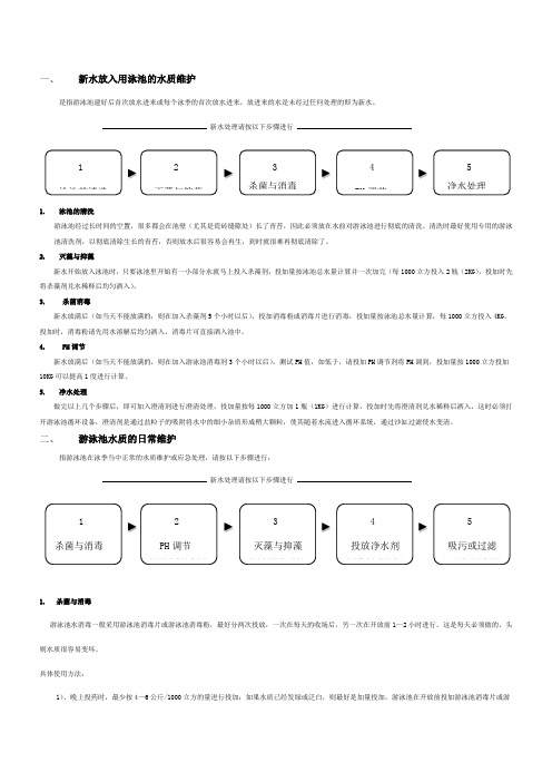 游泳池水质处理操作步骤