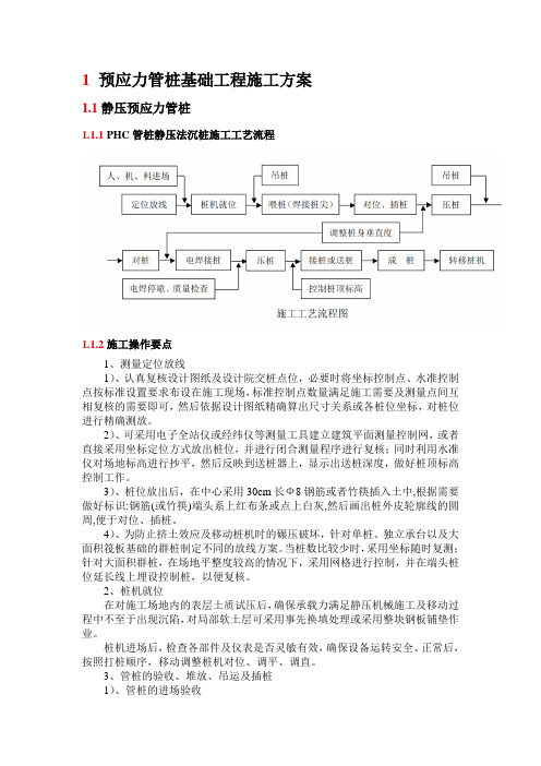 预应力管桩基础工程施工方案