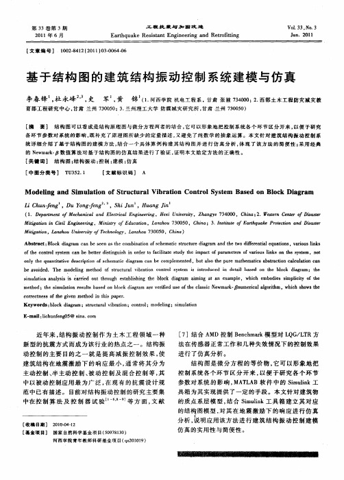 基于结构图的建筑结构振动控制系统建模与仿真