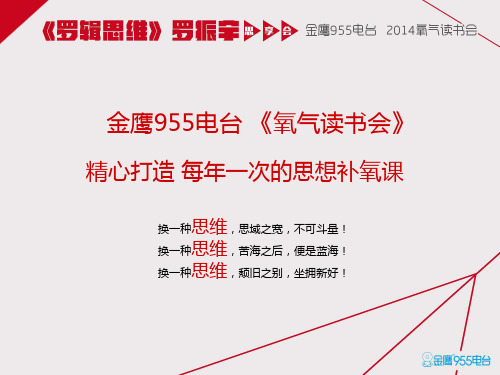 营销活动-资源合作方案-罗辑思维金鹰955电台系列活动-52页PPT资料