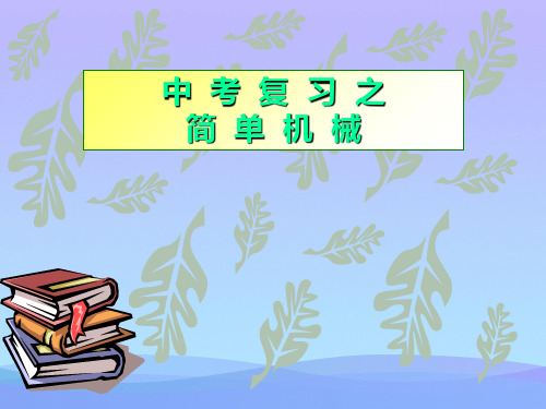 中考物理简单机械专题复习ppt 人教版优秀课件