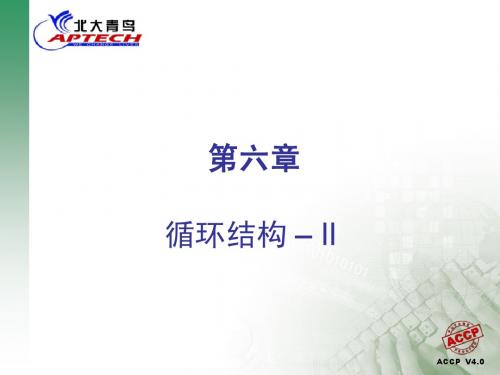 北大青鸟C语言教程--第六章 循环结构2
