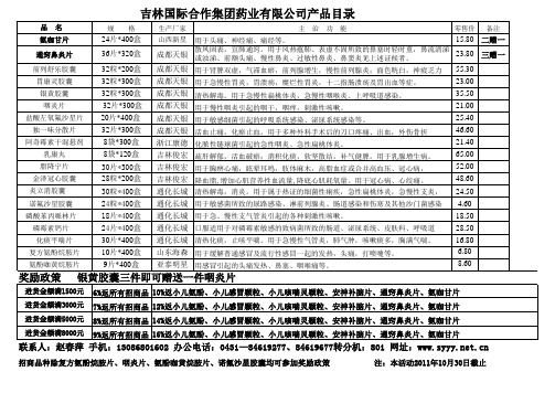 医药品种