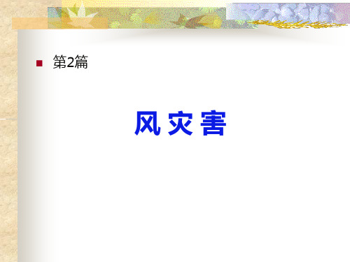 风灾害