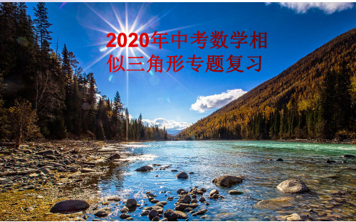 2020年中考数学相似三角形专题 复习(共19张PPT)
