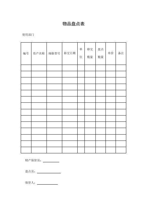 财务管理规定财务部程序表格