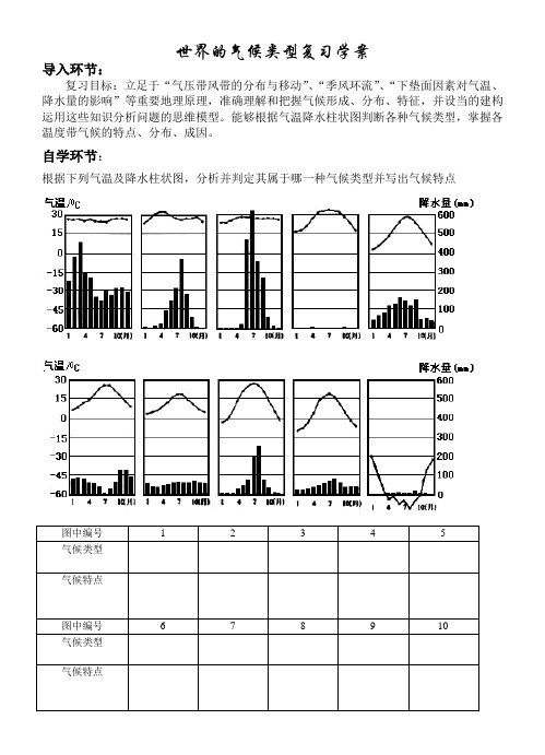 世界的气候复习学案(使用)