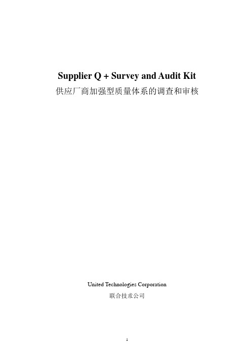 supplier Q+survey audit kit