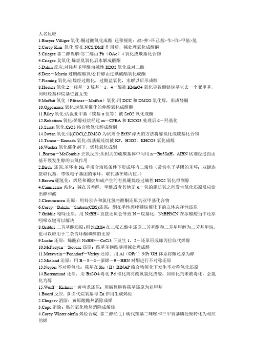 经典反应
