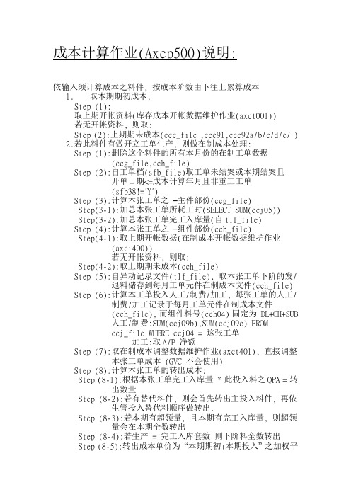 tiptop成本计算