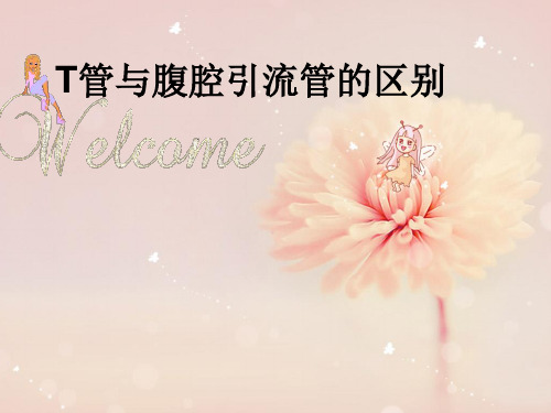T管与腹腔引流管的区别