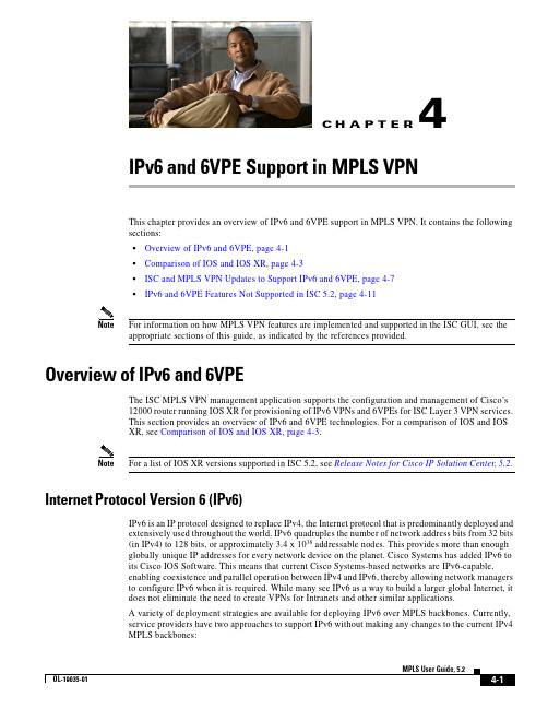 ipv6 6vpe