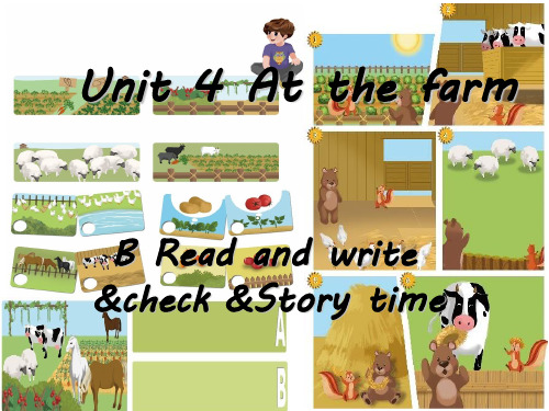 人教版四年级英语下册Unit 4 At the farm B-Read-and-write课件