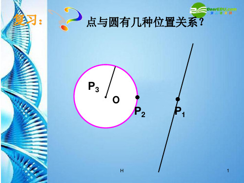 九年级数学下册 3.1直线和圆的位置关系公开课课件 浙教版