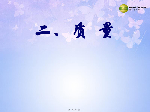 九年级物理全册 质量(第2课时)课件 新人教版