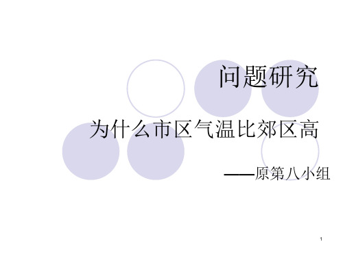 城市热岛效应PPT课件