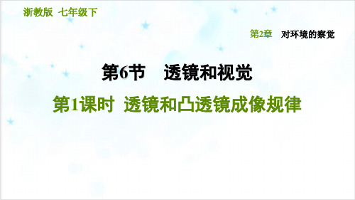 浙教版七级下册科学课件PPT透镜和凸透镜成像规律