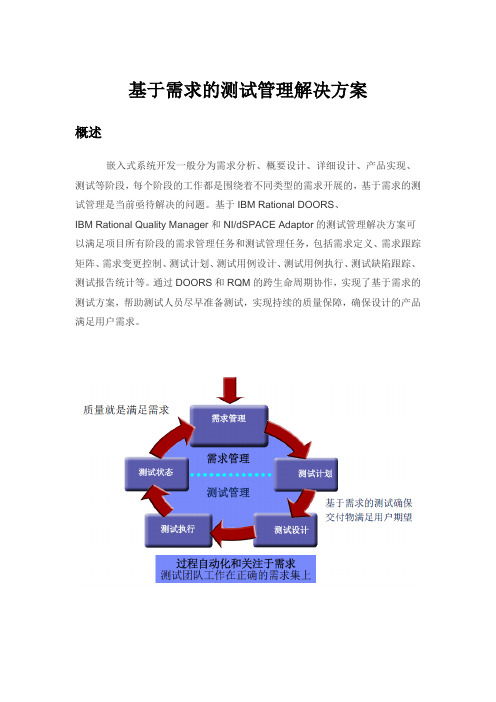 基于需求的测试管理解决方案