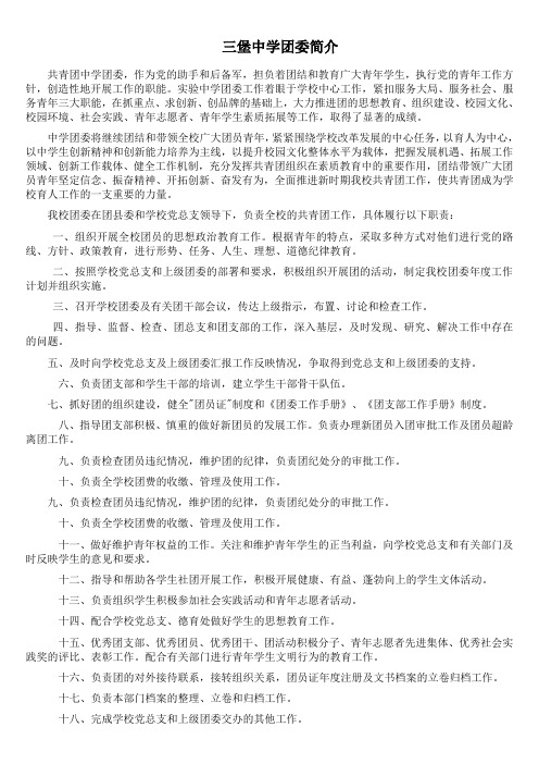 团委简介