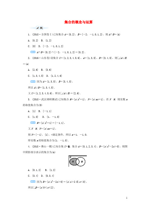 2020版高考数学一轮总复习全套课后作业   课后作业全集  含解析
