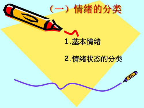 心理学教案—— 情绪和情感分类