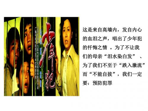 部编人教版初中八年级上册道德与法治《第五课做守法的公民：预防犯罪》优质课获奖课件_1