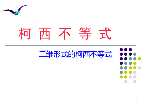 柯西不等式(优质课)ppt课件