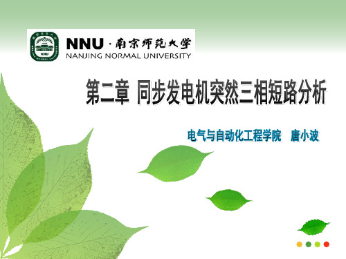 电力系统三相短路的暂态过程