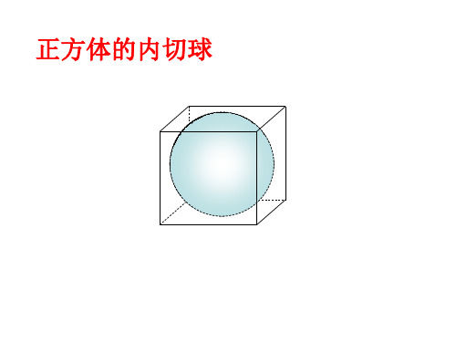 正方体内切球、外接球、棱切球、图例演示