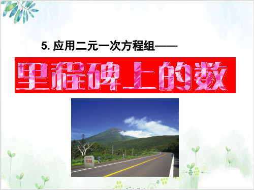 《二元一次方程组》_PPT完整版人教版2