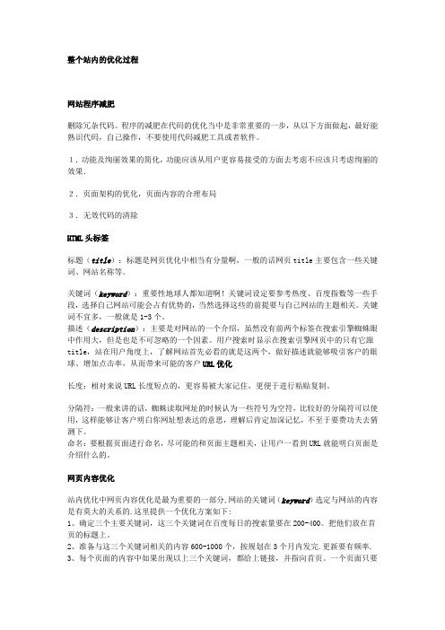 揭秘站内优化-SEO