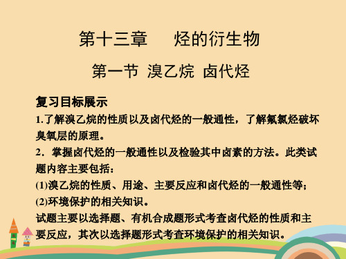 高三化学溴乙烷和卤代烃复习PPT优秀课件