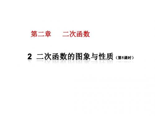 最北师大版九年级数学初三下册2.2《二次函数的图象与性质》优秀ppt课件
