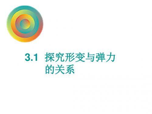 高一物理探究形变与弹力的关系