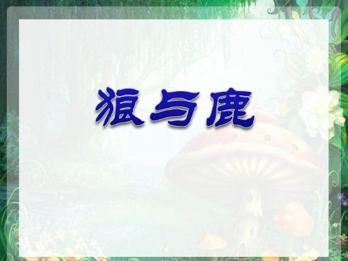 《狼和鹿》PPT课件4