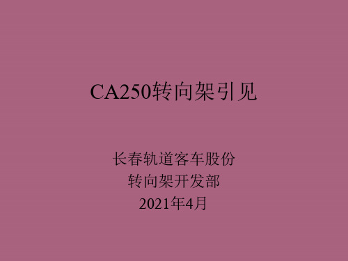 CA250转向架介绍新ppt课件