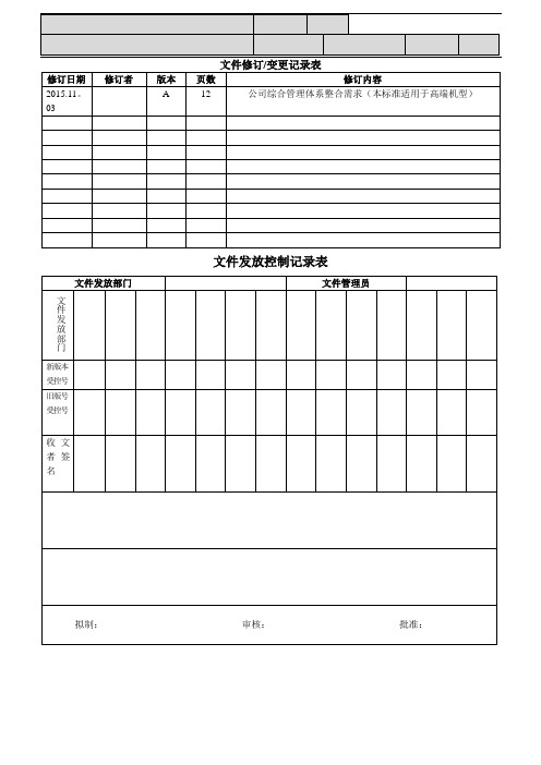 塑胶件检验与验证标准【范本模板】