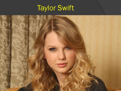 英语课前演讲Taylor_Swift