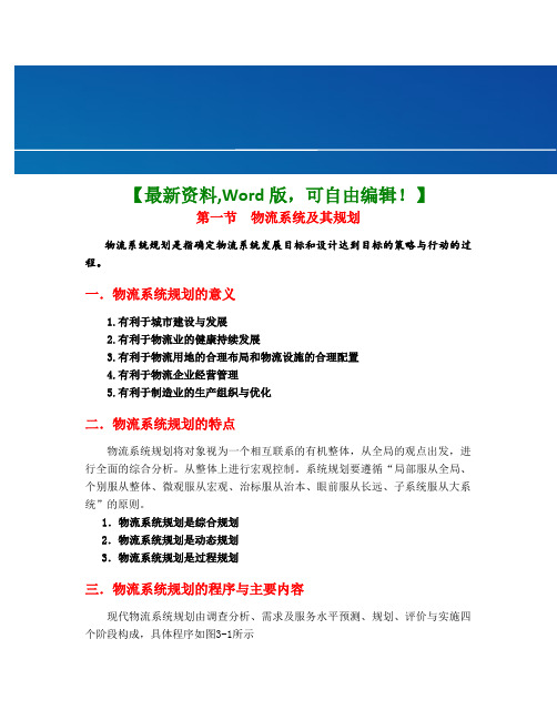 物流系统规划及原理策略【物流运输行业精品资料】