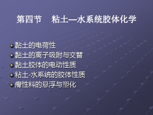 无机材料科学基础-4-4-粘土