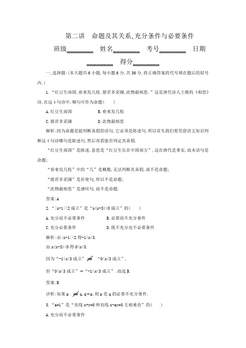 2012高考总复习《走向清华北大》精品2