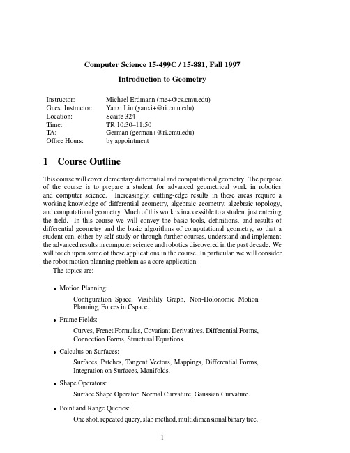 Introduction to Geometry