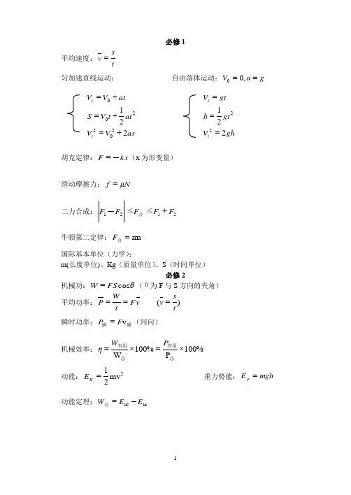 物理公式