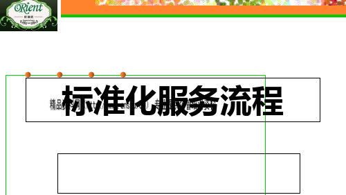 某连锁门店标准化流程(ppt 30页)