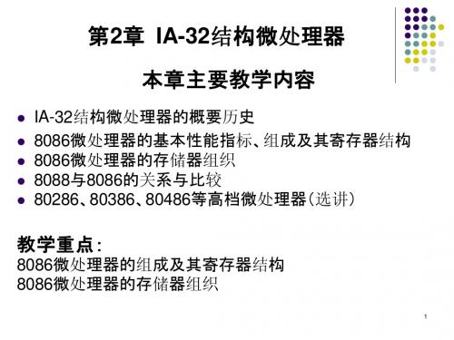 第2章 8086微处理器及其体系结构