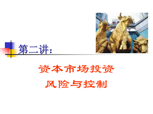 资本市场投资风险与控制(ppt 32页)