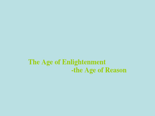 the enlightenment