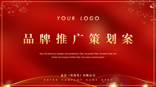 品牌推广营销策划方案PPT